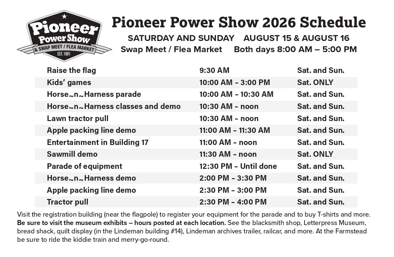 Pioneer Power Show & Swap Meet